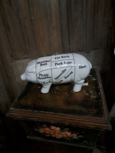 Vintage Butcher's Bank Piggy