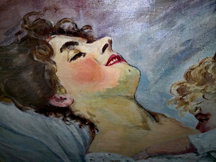 Large oil painting - Motherhood