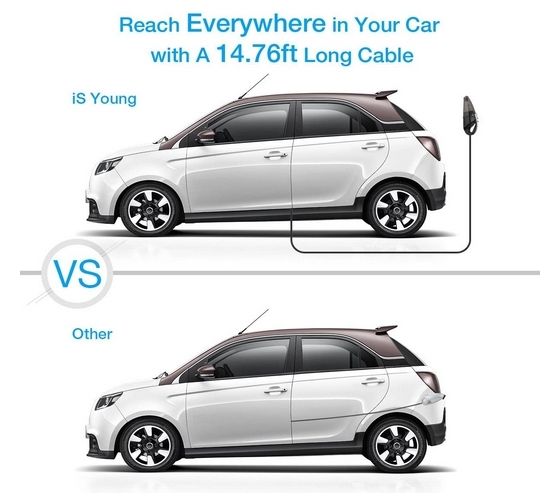 Isyoung Portable Car Vacuum Cleaner 12V 120W