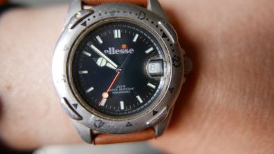 Vintage 80s Ellesse  Swiss Watch Quartz 200M Diving -Working