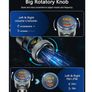 Car FM Transmitter, Wireless Bluetooth 5.1 Radio Adapter Car Kit with Big Button, Type C Image 5