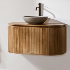 Wall hung sink vanity
