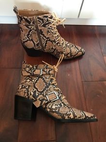 ladies snakeskin boots size 7 brand new