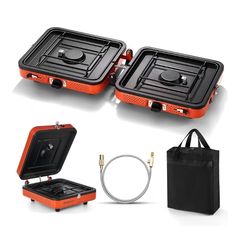 Portable 2 Burner Camping Stove, 4400w Camp Stove Lightweight Gas Stove for Camping Cooking Outdoor Backpacking and Picnic
