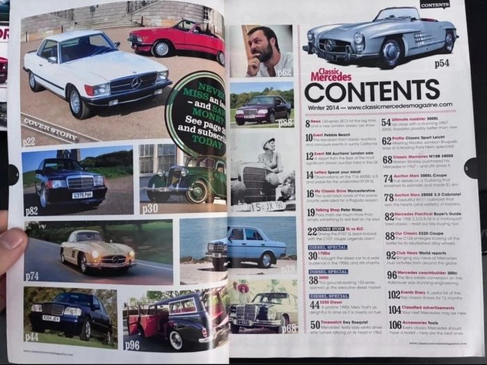 Classic Mercedes Magazines x4