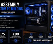 Custom PC Assembly, You Buy the Parts, I Build Your PC, Dublin