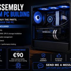 Custom PC Assembly, You Buy the Parts, I Build Your PC, Dublin