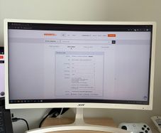 Acer ED242QR - White Curved Monitor 23.6"