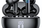 Wireless Earbuds, Bluetooth 5.3 Headphones in Ear with HiFi Stereo Deep Bass &amp; 4 ENC Mic-A68PRO Black