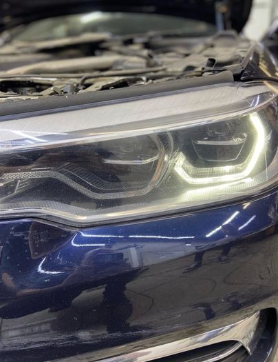 BMW G30 Headlight's and angel eyes repair .
