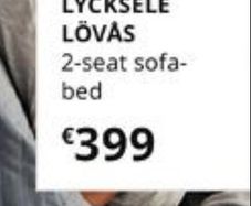 Ikea lycksele double fold out bed