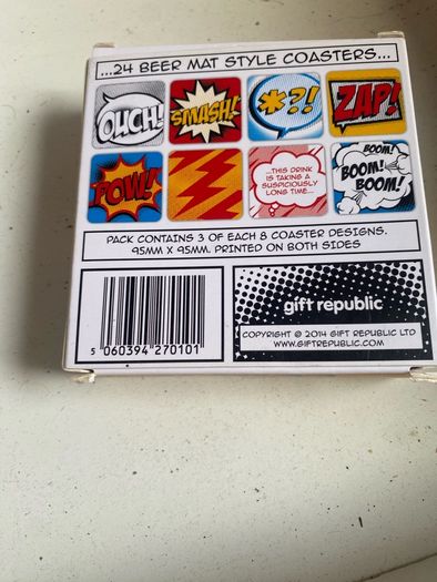 Comic Book Coasters