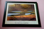Vintage signed limited edition golf print