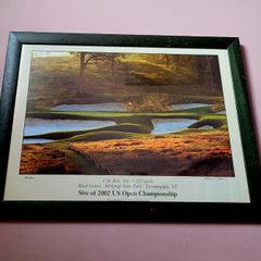 Vintage signed limited edition golf print