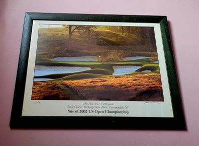 Vintage signed limited edition golf print