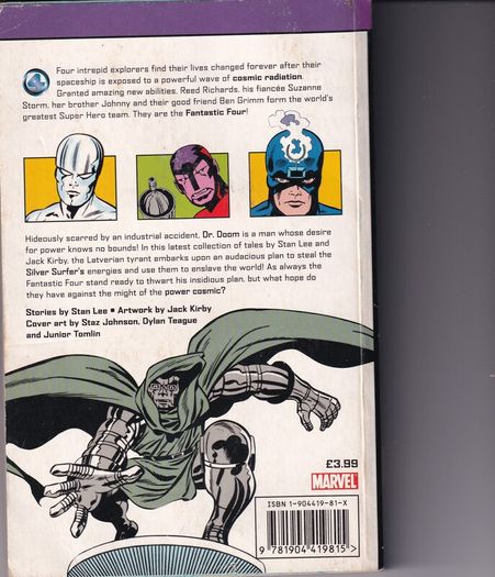 Fantastic Four Doomsday 200 Pages Reprints Fantasic Four 52-60 Paperback Size