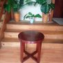( BRAND NEW ). Round Hard Wood End Table Image 2