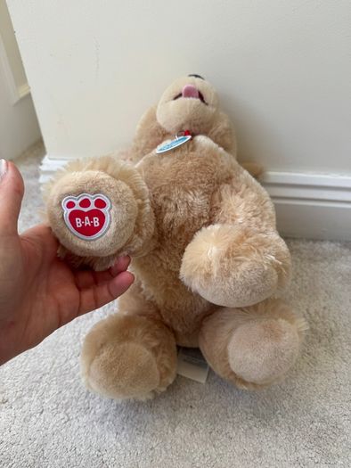 Build A Bear Promise Pets Plush Golden yellow Labrador Retriever Puppy Dog with Barking sound (Press the paw for sound). Approx. 12" Used Please see photos
