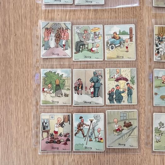 66 x 'Henry' Cigarette Cards Kensitas J. Wix & Sons 1935-37 V.Good - Excellent