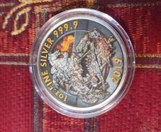 2019 UK 2 Pounds 1 oz Silver mintage 250 ex.