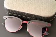 Chilli Beans Browline Sunglasses - Matte Black &amp; Red