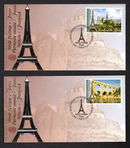 2006 United Nations New York World Heritage - France Commemorative Stamps Individual Fist Day Cover (FDC)