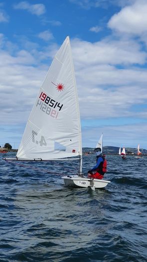 Complete Laser sailboat with all rigs in very good condition