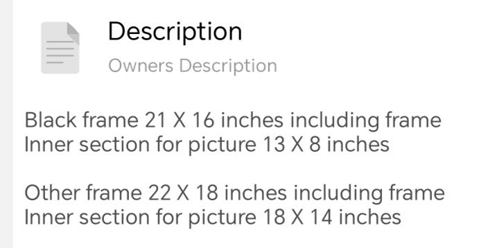 Two Frames for Canvas Pictures