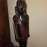 Large carved wooden African Hunter Statue Image 5