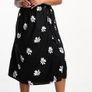 Monochrome Floral Wrap Dress. Image 2