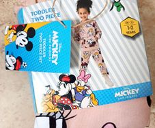 Toddler Two Piece Set Pink 1-2 Years Regular Fit Minnie Mouse Daisy Duck Disney Aldi New