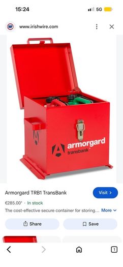 Armorgard TransBank Chemical Lock Box