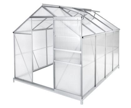 Aluminium Greenhouse Garden Greenhouse Various Models 250 x 185 x 195 cm with Base