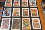 Set of 12 Framed Marvel Comic Pictures