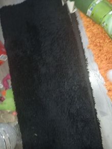 rug black shaggy as new