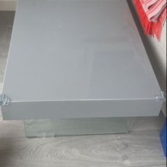 Grey lacquered coffee table