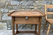 Solid oak French Provincial Farmhouse Side Table.
