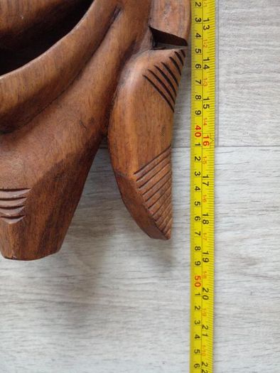 Vintage Rare Find  Hand Carved Wooden Elephant Mask.
