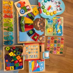 Montessori Wooden Toy Bundle