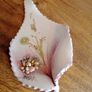 Vintage Italian Hand Painted Signed Leaf Image 6