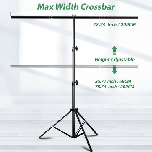 NEW SALE | Green Screen Background with Stand 2x2M/6.5x6.5Ft,1.5 x2M GreenScreen Photography Backdrop Kit for Gaming,Photo Studio,Stream,Chroma Key