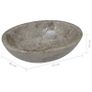 Sink Grey 53x40x15 cm Marble Image 7