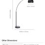 Designer arc floor lamp Image 6