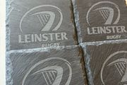 leinster rugby slate coasters