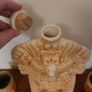 Fabulous Rare Collectable Vintage Aztec/Mayan/Mexican Ceramic Decanter and Five Matching Ceramic Shot Glasses in Excellent Condition - Perfect for a Home Bar or Man Cave, Bring on the Tequila!!! Image 6