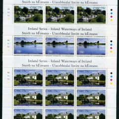 2006 Ireland Inland Waterways Commemorative Stamp Sheetlet Plate 1A1A1A1A Mint Never Hinged (MNH)
