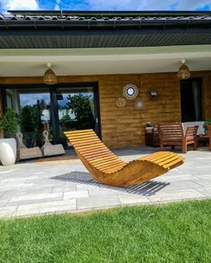 Rocking Sun Lounger Acacia Wood