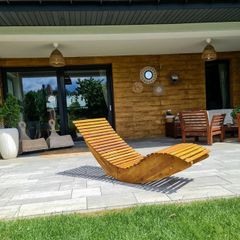 Rocking Sun Lounger Acacia Wood