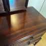 Vintage Mahogany Vanity with 3-Way Mirror Image 3