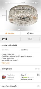 Crystal ceiling light